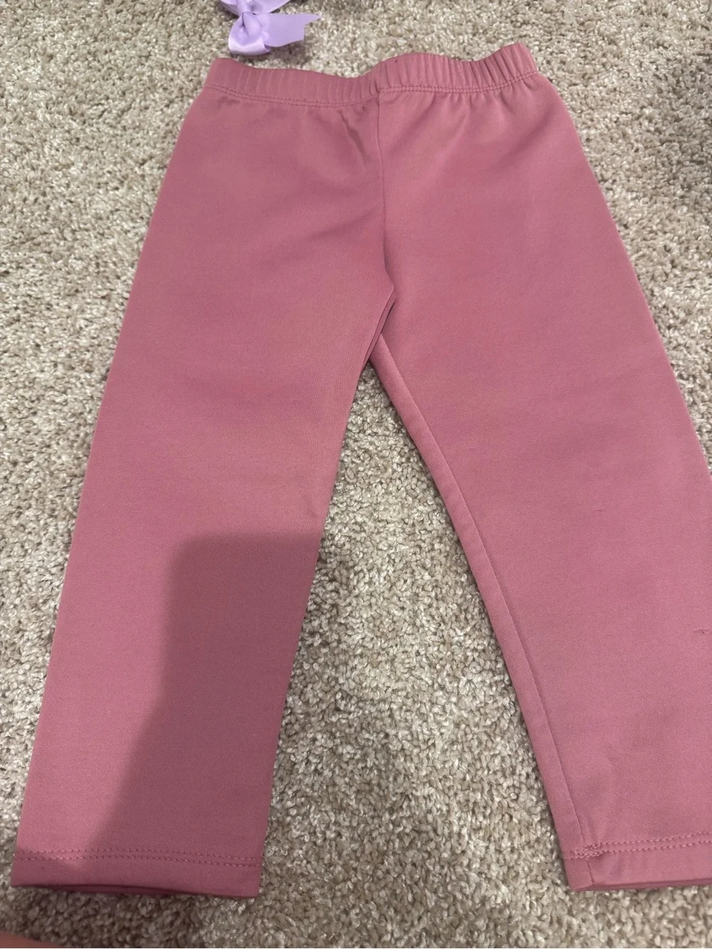 Sweet Storm Pink Bow Knit Sweater with Rose Leggings